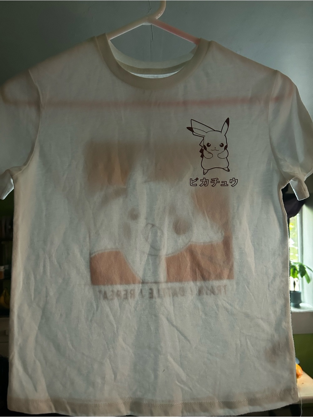 Pokemon White T-Shirt with Pikachu Graphic